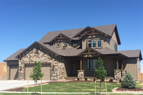 Hillside home series image, The highland, with link to highland detail page